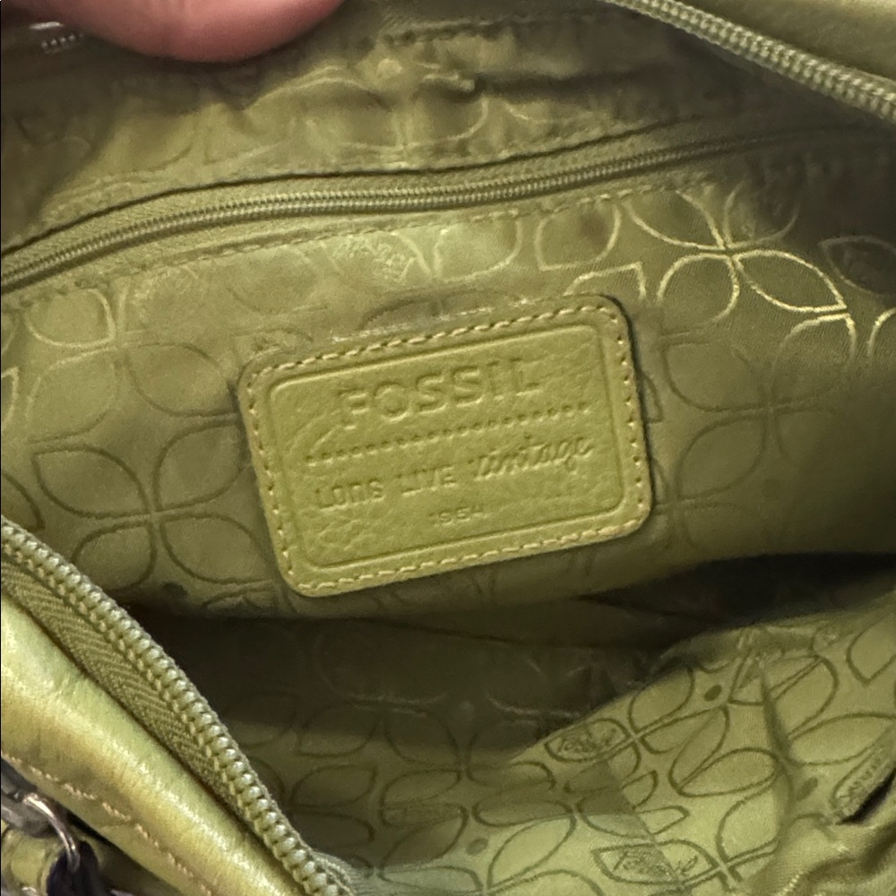 Fossil purse, small in light green leather - Picture 2 of 5